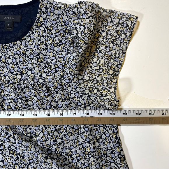 J Crew Silk Blend Floral Blouse Womens 6 - Picture 8 of 9